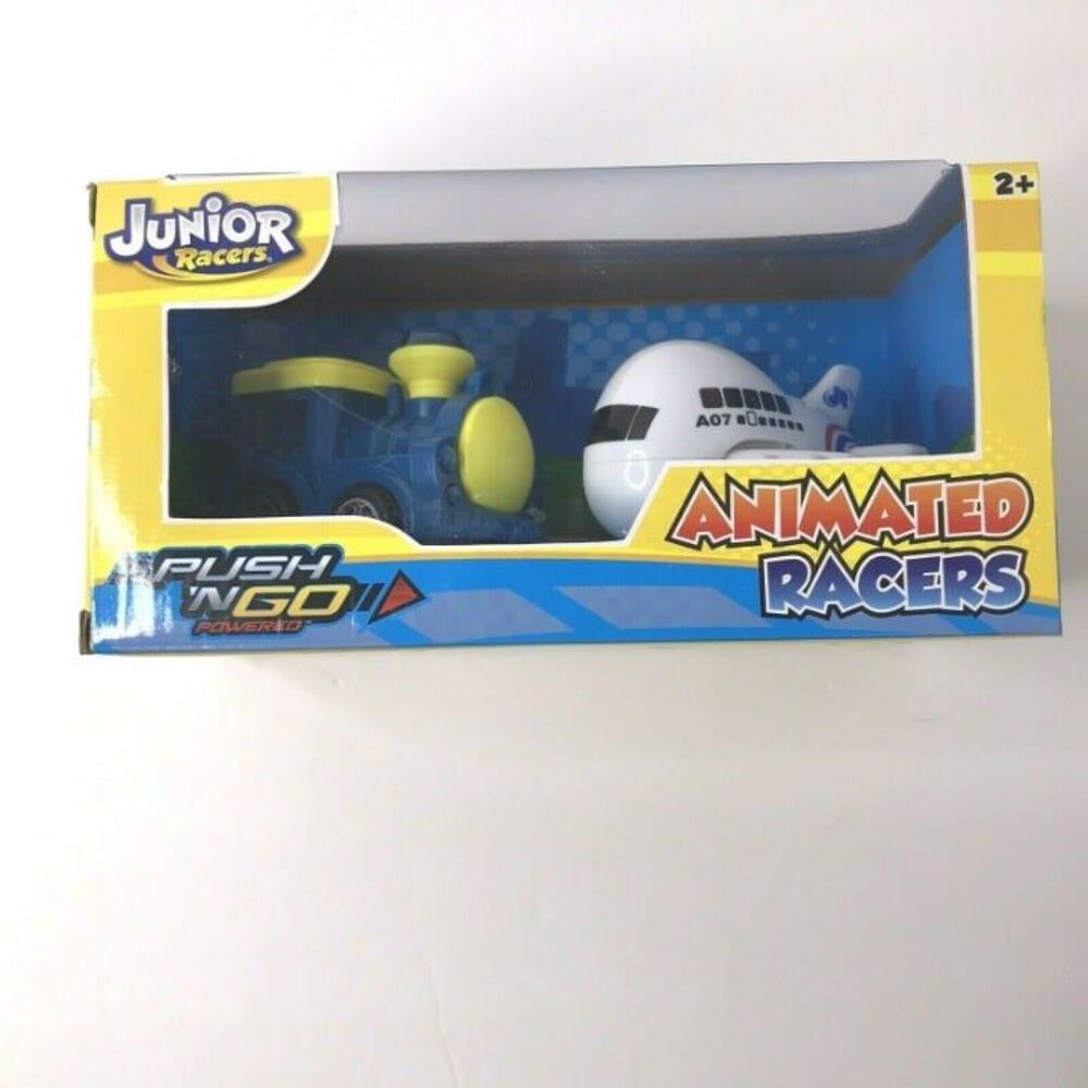 NKOK: Junior Racers Push'n Go Airplane  & Train- NEW